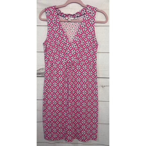 Boden Dress Size 6P (Small Flaw Noted) Pink Print Sleeveless Casual - Picture 1 of 6
